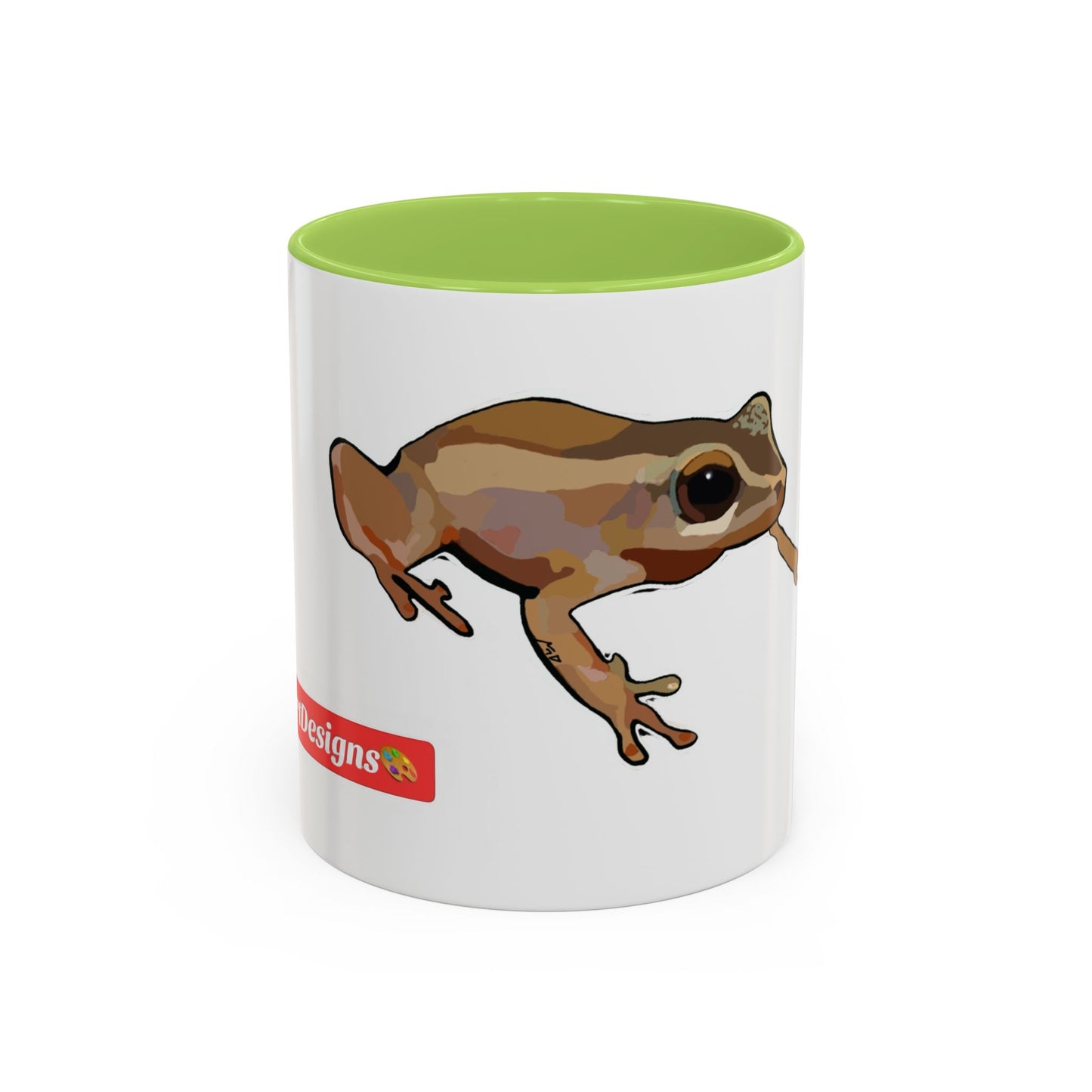 COQUI.  Frog Accent Coffee Mug — Cute Woodland Tree Frog Design (11/15 oz)