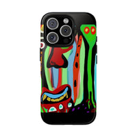CRAZY.   Tribal Face Phone Case — Colorful Modern Art iPhone Cover