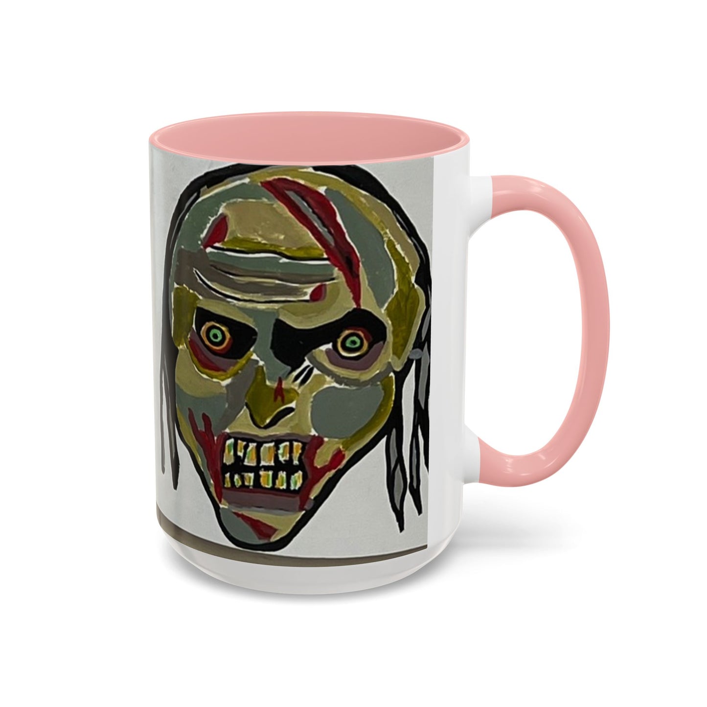 3 amigos2.0 Zombie Skull Coffee Mug — Spooky Horror Accent Mug (11/15 oz)