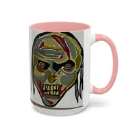 3 amigos2.0 Zombie Skull Coffee Mug — Spooky Horror Accent Mug (11/15 oz)