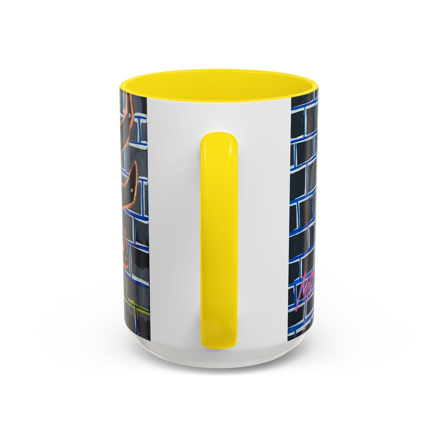 Abstract Street-Art Eye Coffee Mug — Colorful Graffiti Accent Mug (11/15 oz)