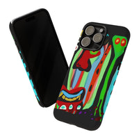 CRAZY.   Tribal Face Phone Case — Colorful Modern Art iPhone Cover