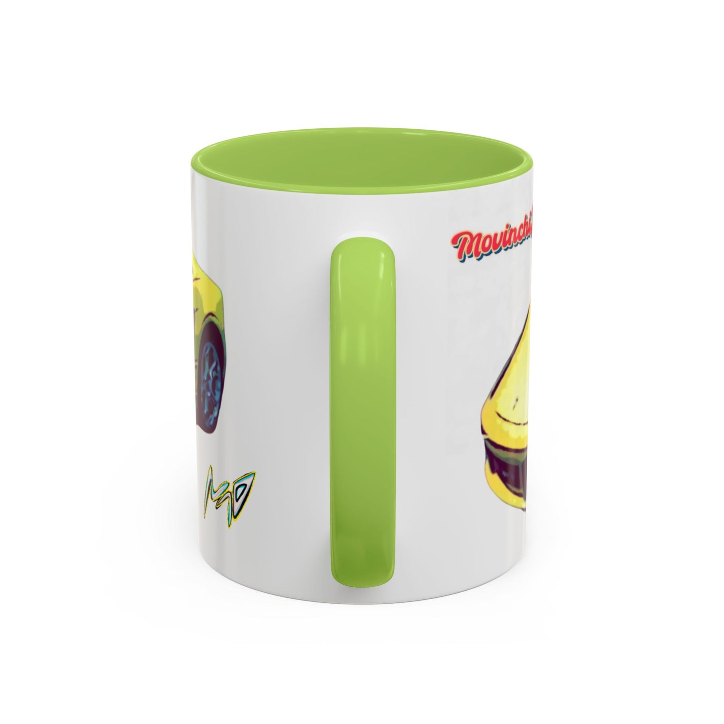 GALLARDO.  Sports Car Coffee Mug — Yellow Supercar Accent Mug (11/15oz)
