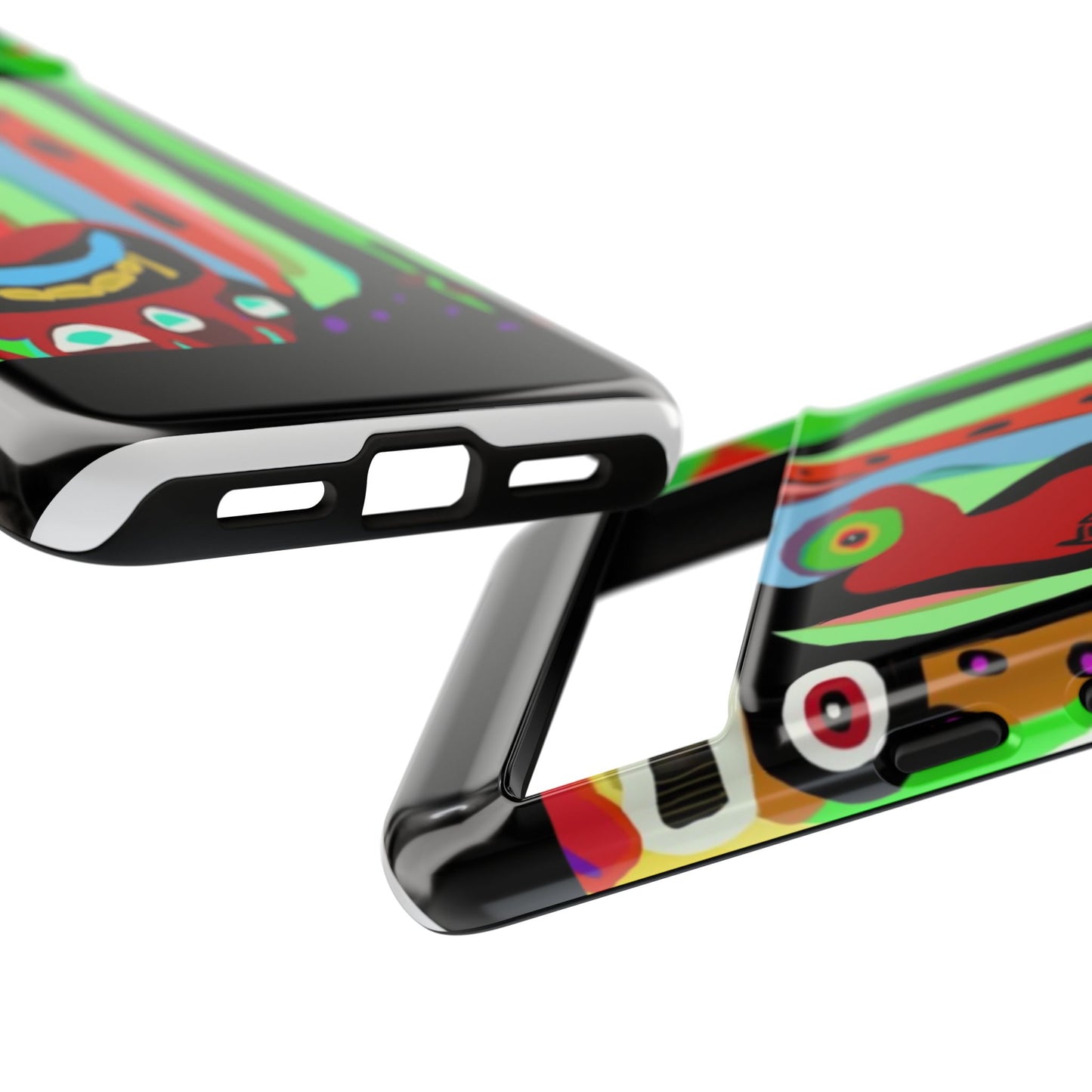 CRAZY.   Tribal Face Phone Case — Colorful Modern Art iPhone Cover