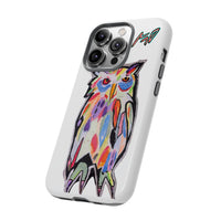 Colorful Owl Phone Case — Artistic Owl Illustration Tough Case