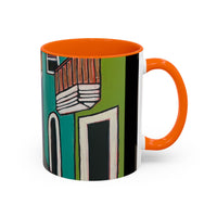 SAN SEBASTIAN2.0 Colorful Canal Houses Accent Coffee Mug — Bright European Street Art Ceramic Mug (11/15oz)