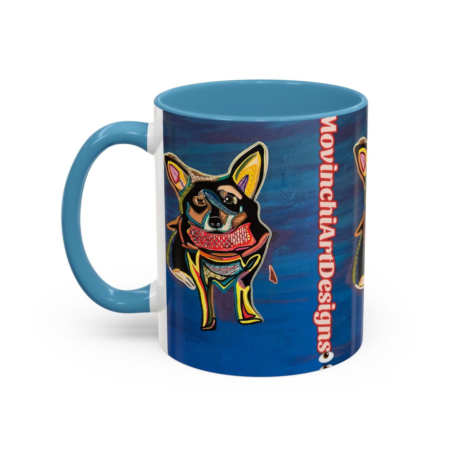 Chihuahua Art Coffee Mug – Colorful Pop‑Art Dog Accent Mug (11/15 oz)