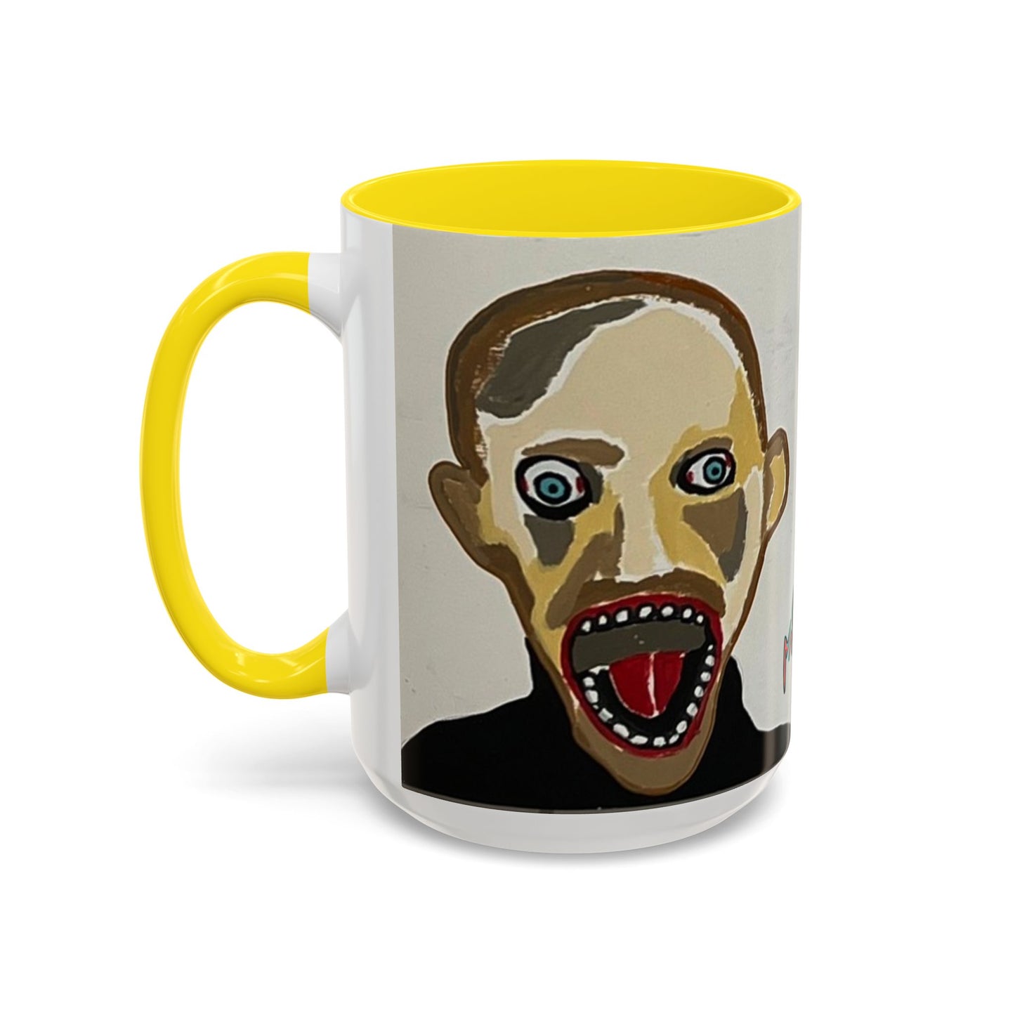 3 amigos Creepy Masked Faces Accent Coffee Mug – Horror Art 11/15oz