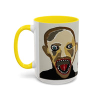 3 amigos Creepy Masked Faces Accent Coffee Mug – Horror Art 11/15oz