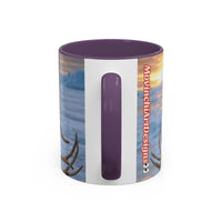 KING OF THE WORLD Royal Portrait Accent Coffee Mug – King in Fur Coat Design (11/15oz)