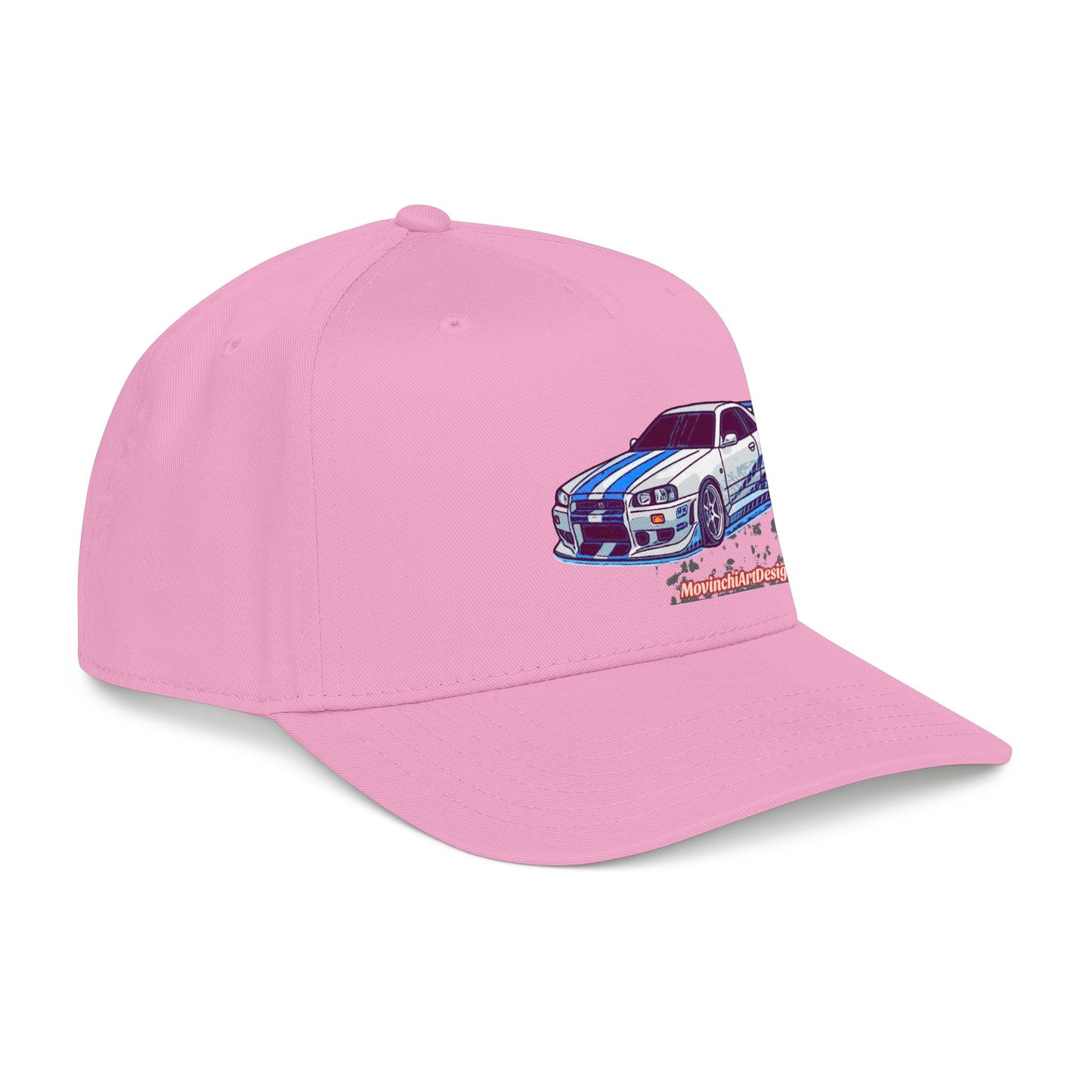Racing Skyline Embroidered Cap — Vintage GT Sports Car Hat