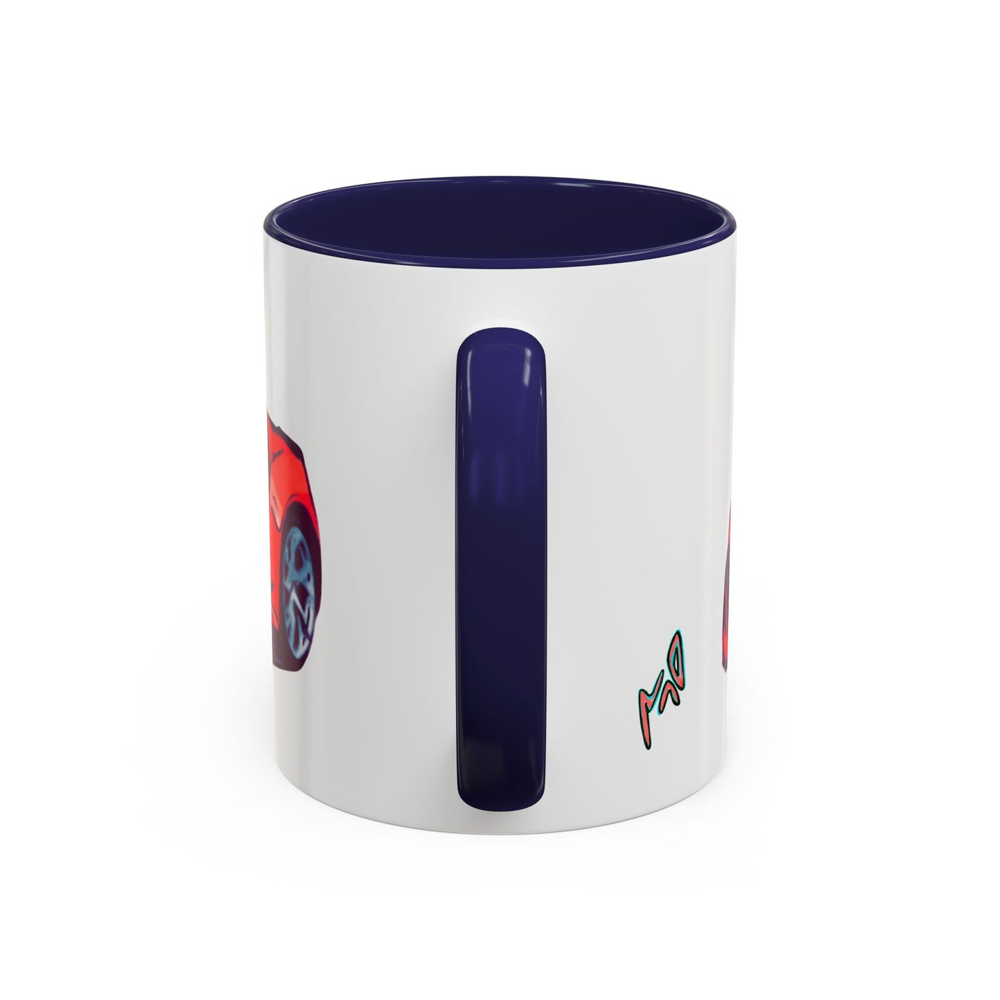 Red NSX Supercar Accent Coffee Mug — MovinchiArtDesigns Sports Car Graphic