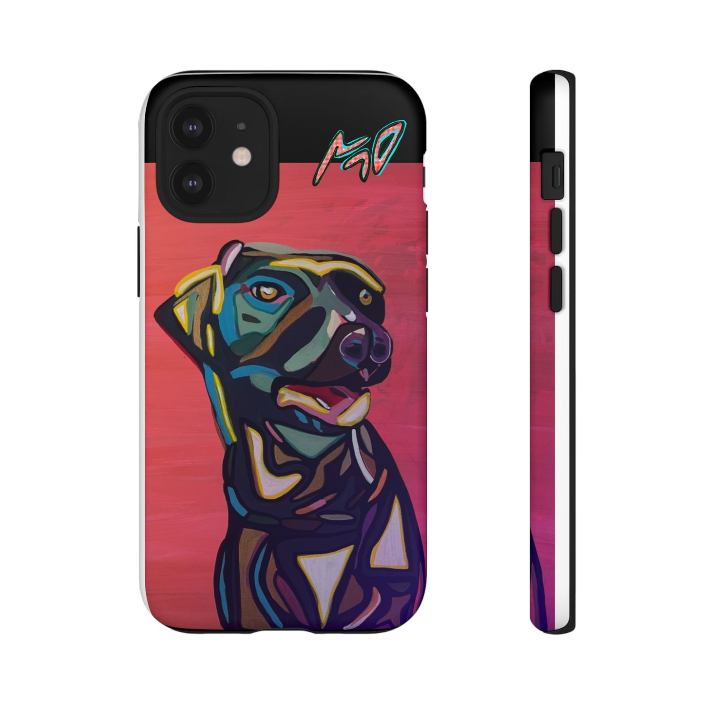 Colorful Pit LABRADOR Tough Phone Case — Vibrant Pop Art Dog Design