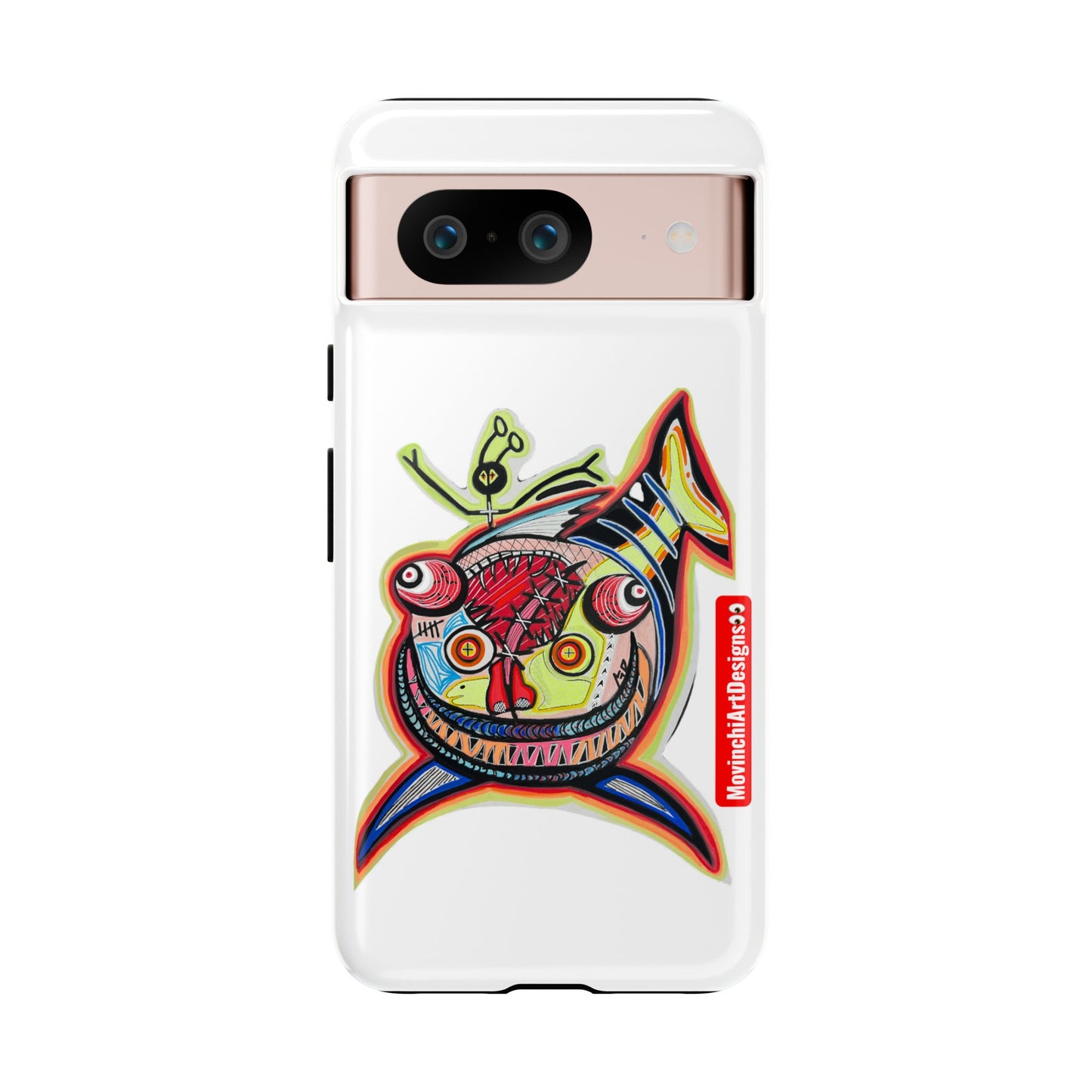 Phone Case — Colorful Abstract PARASITE  Fish Art Tough Cases
