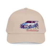 Racing Skyline Embroidered Cap — Vintage GT Sports Car Hat