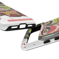KUNTA.  Abstract Tribal Skull Phone Case — Colorful Street Art Protective Cover