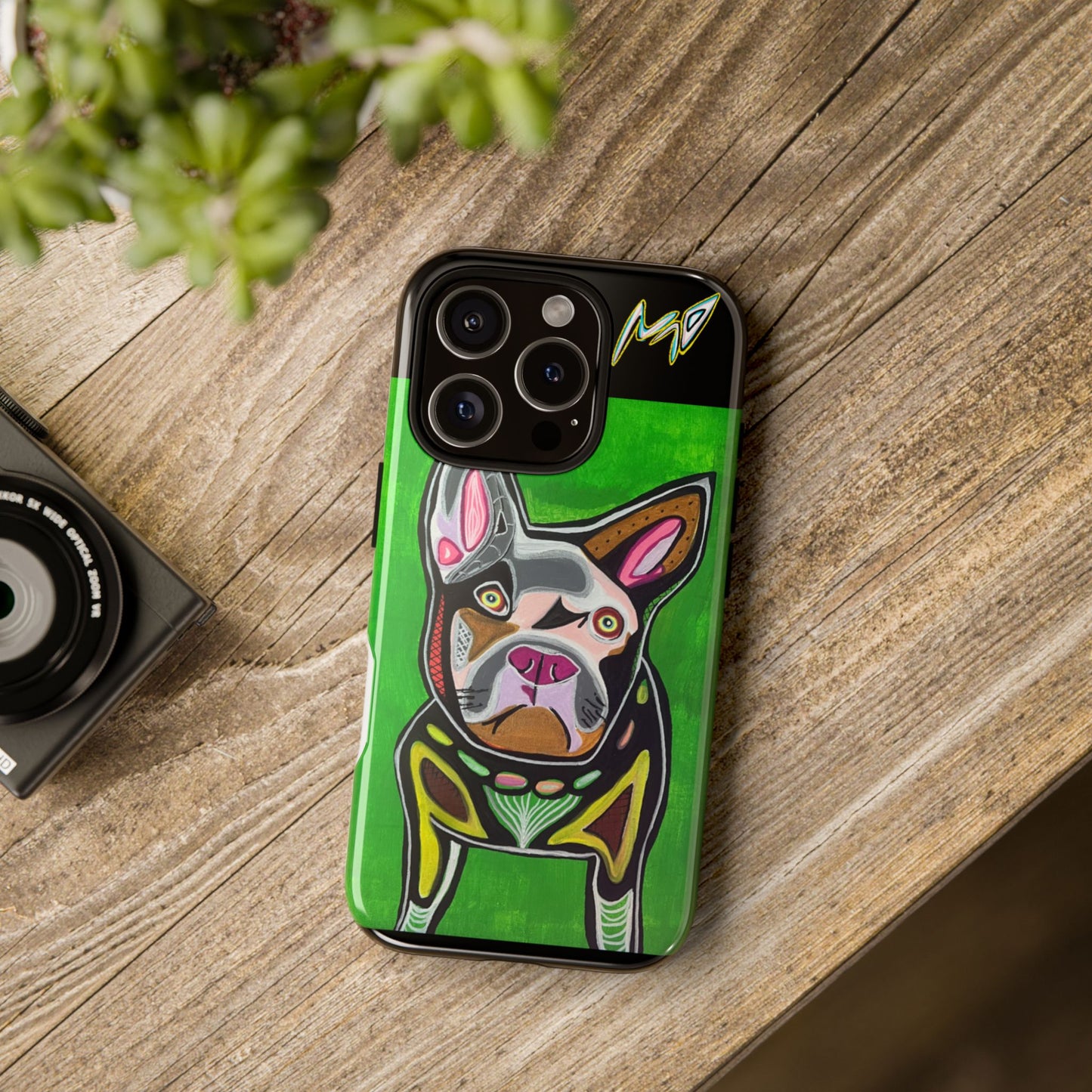 FRENCHIE  Art Phone Case – Colorful Pop Dog iPhone Cover