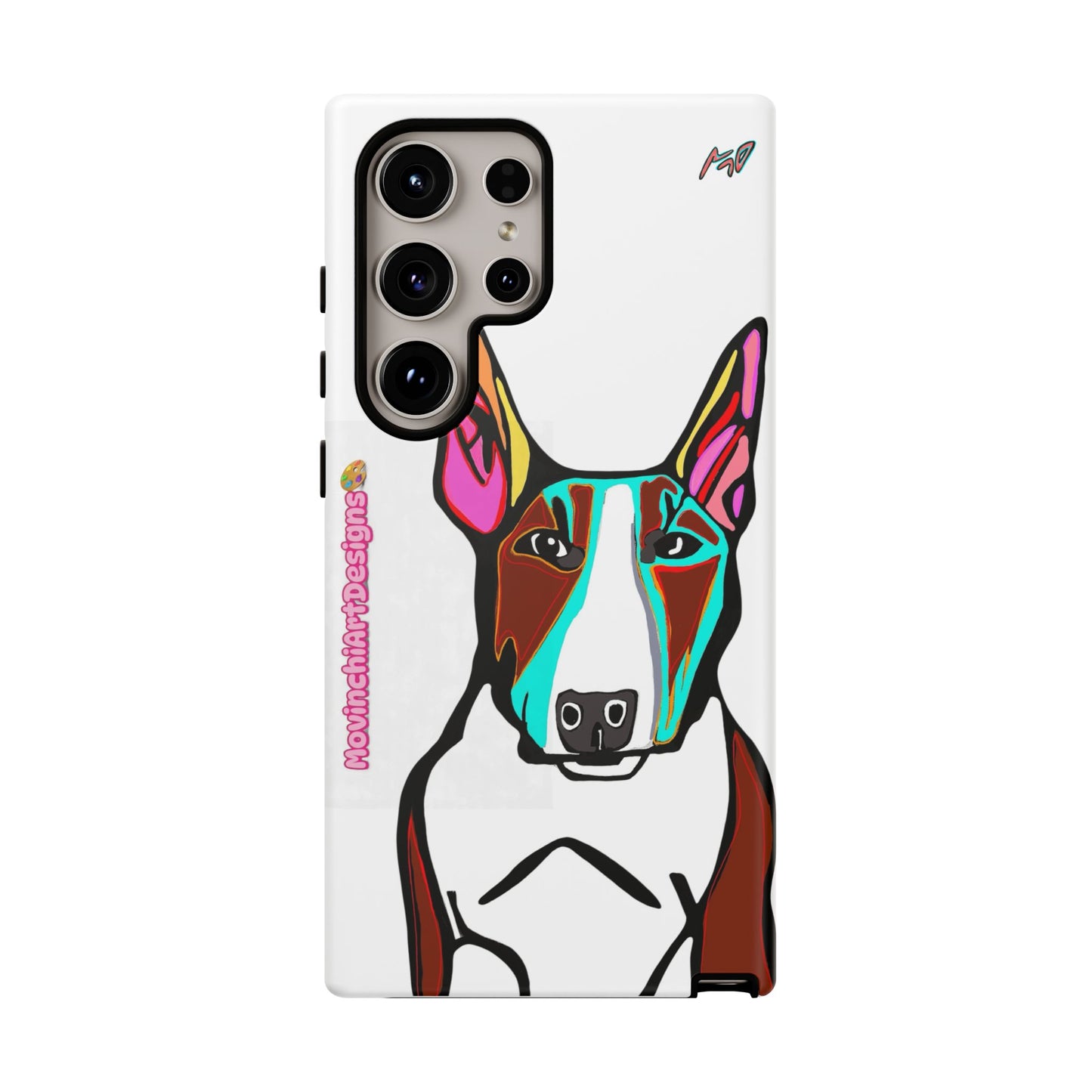 MR Bull Terrier Phone Case — Colorful Pop Art Tough Cases for Dog Lovers