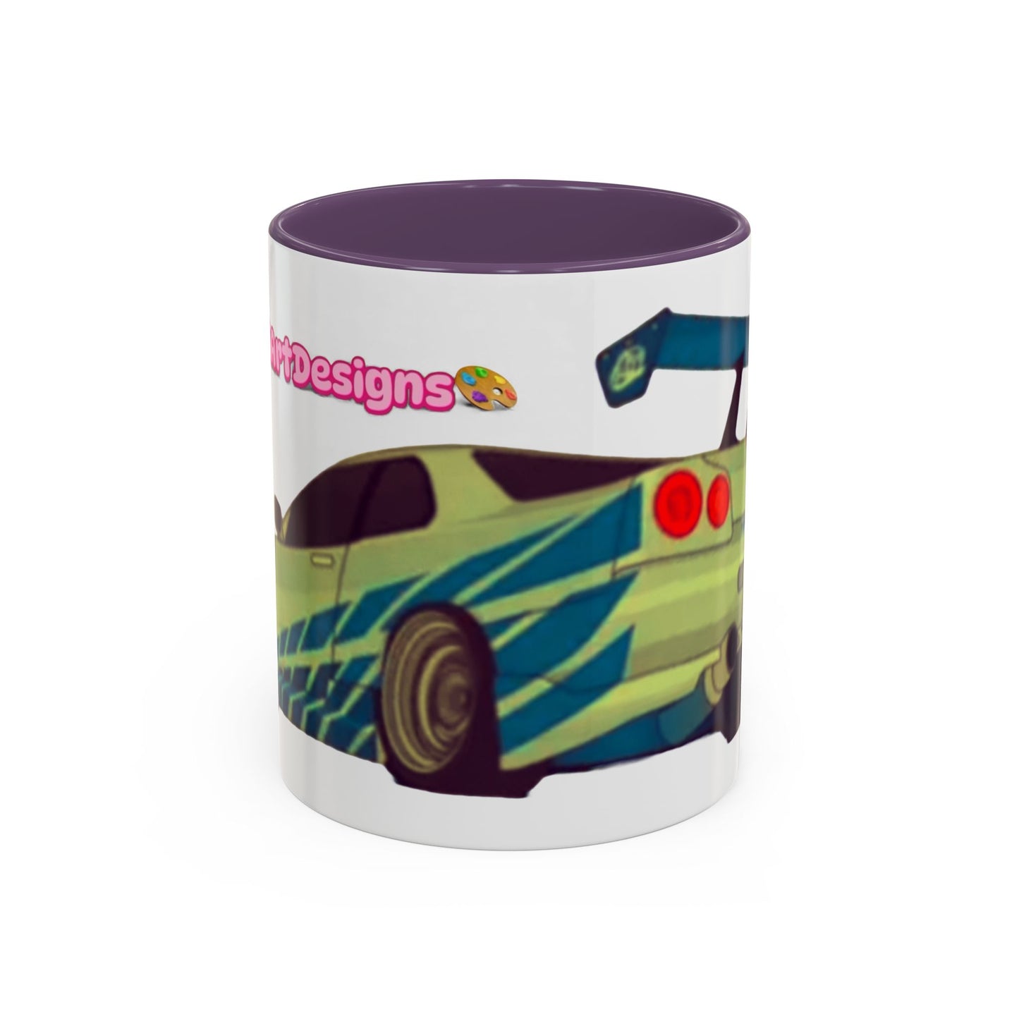 R34  Racing Skyline Accent Coffee Mug — Fast Car Drift Design (11/15oz)