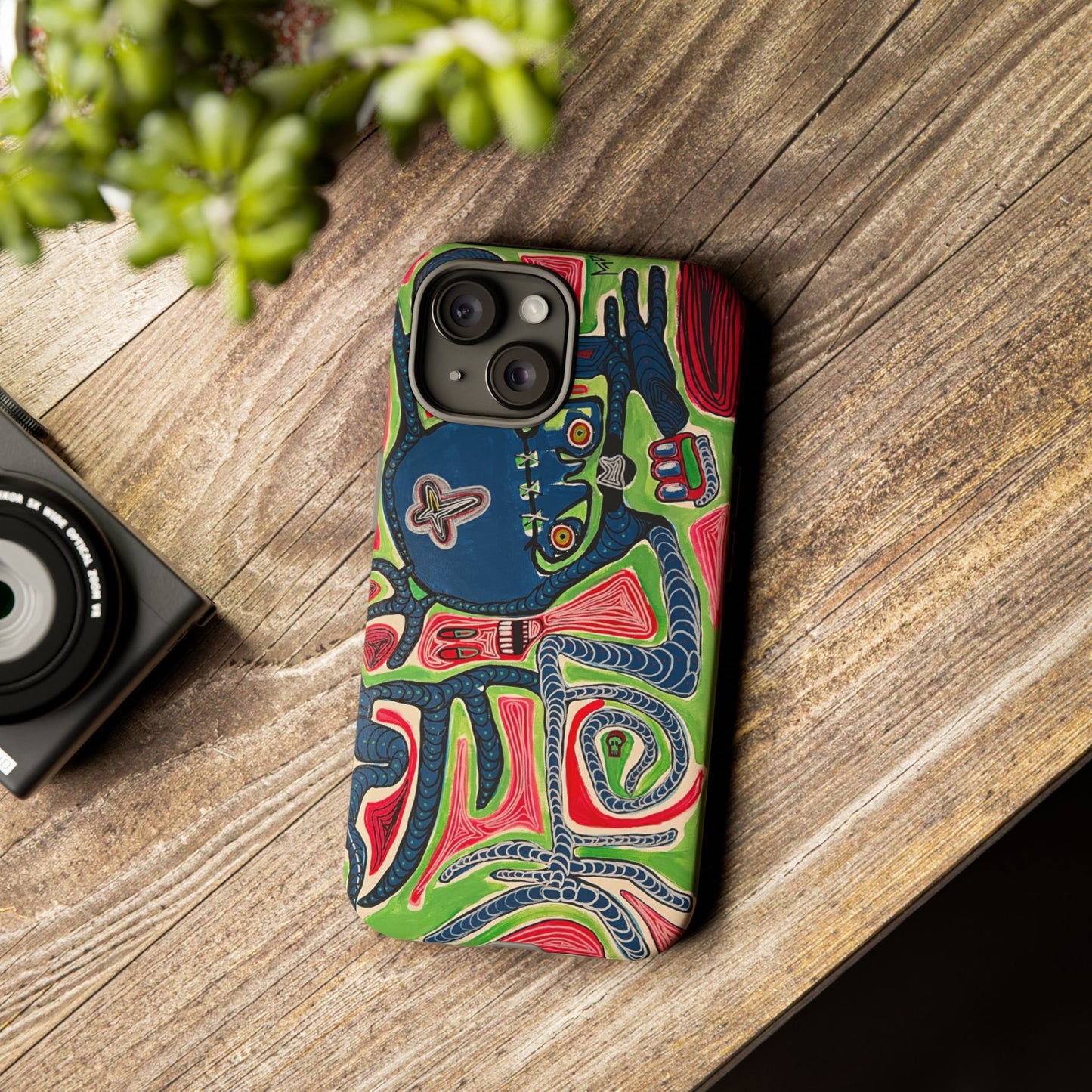 Abstract AFTERLIFE Phone Case — Bold Psychedelic Music Art