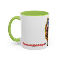 POOKIES BEAR Cat Skull Accent Coffee Mug — Day of the Dead Gothic Cat Design