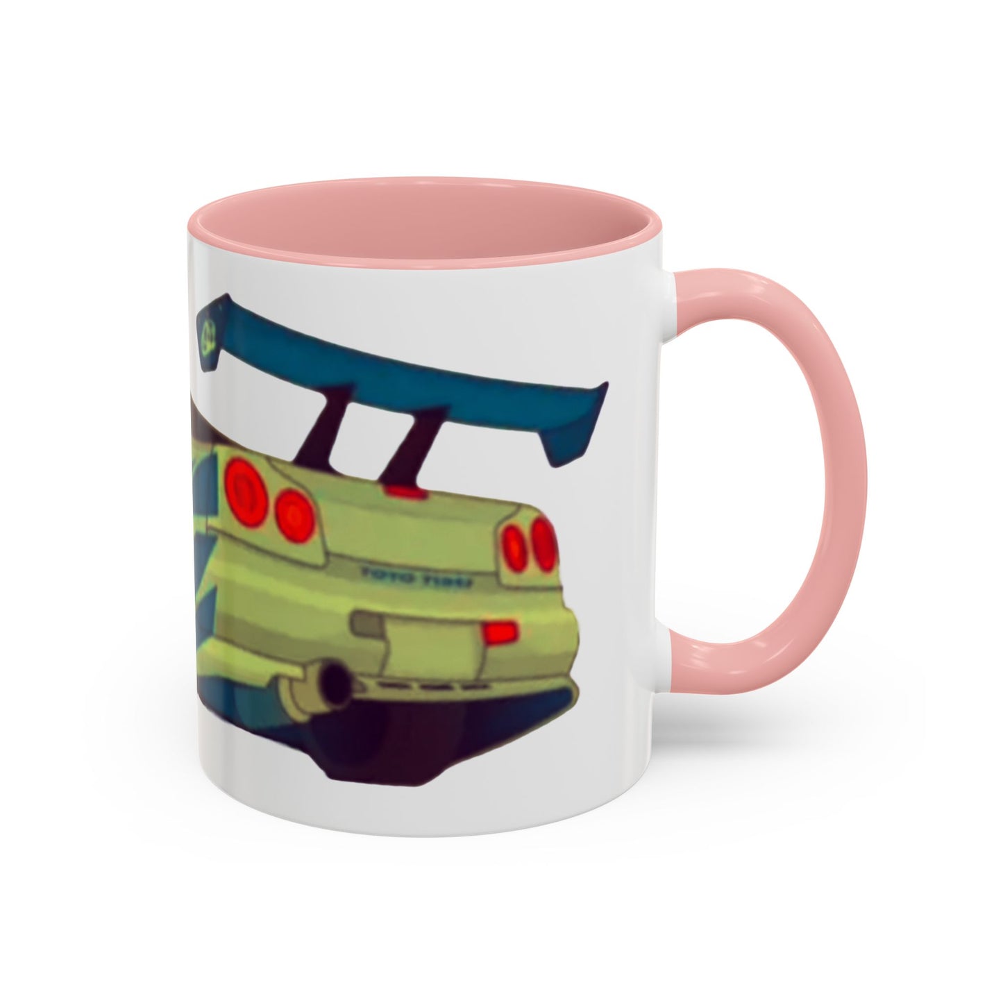 R34  Racing Skyline Accent Coffee Mug — Fast Car Drift Design (11/15oz)