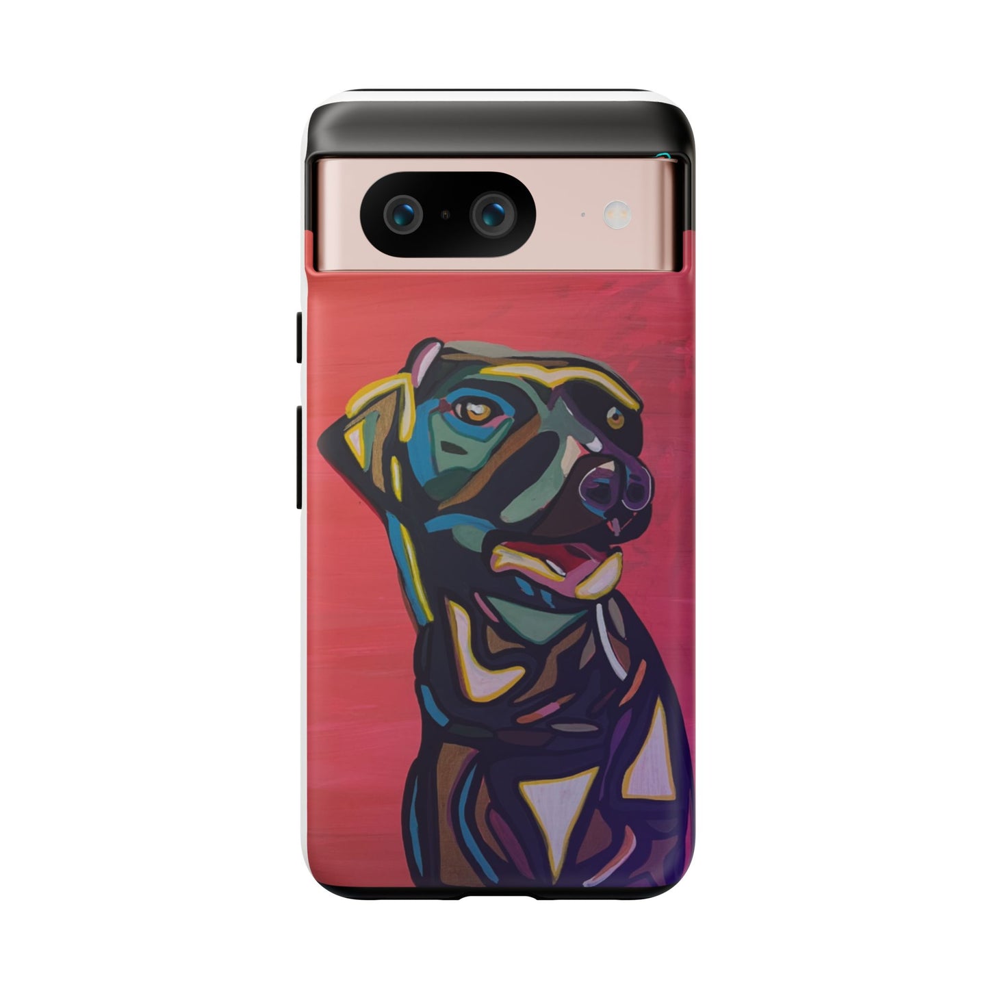 Colorful Pit LABRADOR Tough Phone Case — Vibrant Pop Art Dog Design