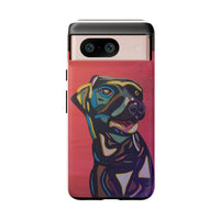 Colorful Pit LABRADOR Tough Phone Case — Vibrant Pop Art Dog Design