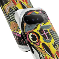 VINCENT.  Skull Riot Phone Case – Colorful Abstract Horror Art Protective Cover