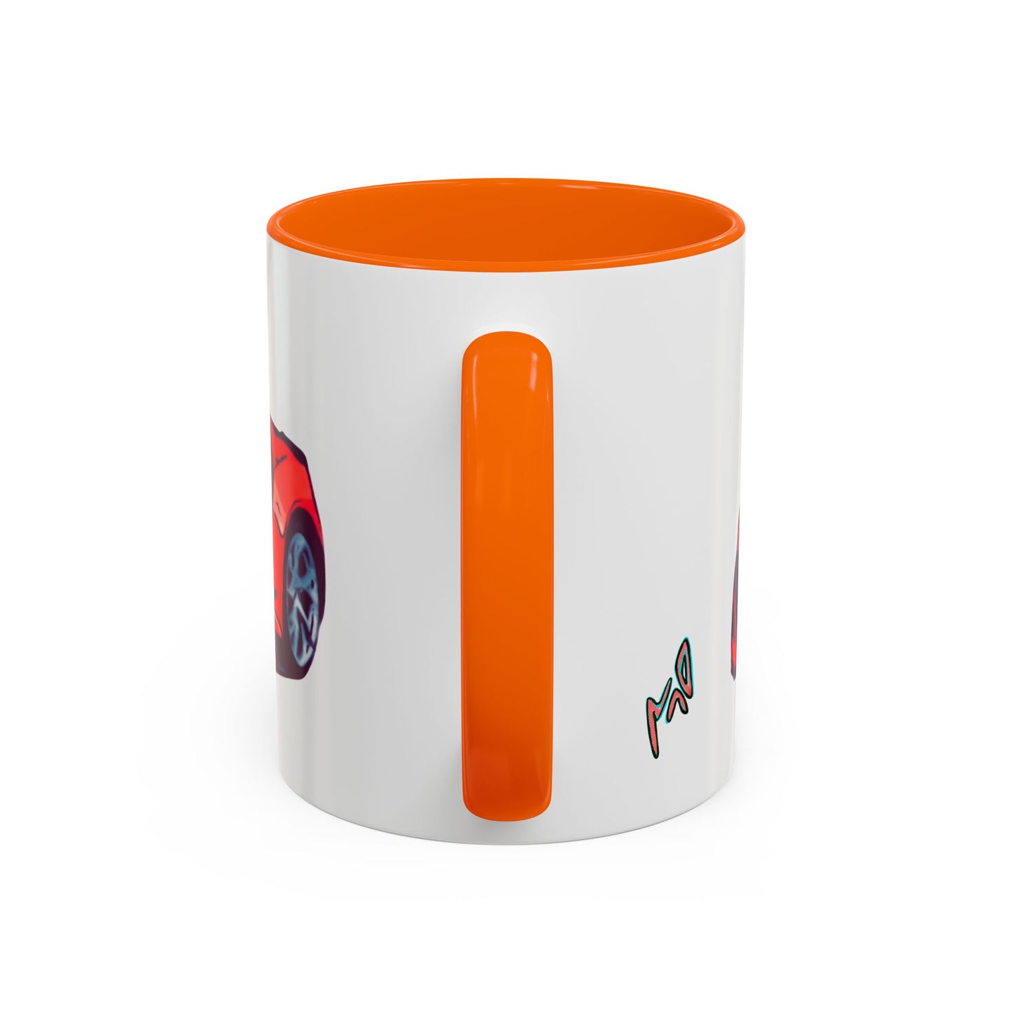 Red NSX Supercar Accent Coffee Mug — MovinchiArtDesigns Sports Car Graphic