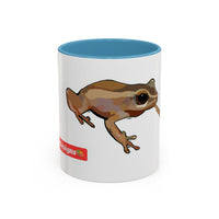 COQUI.  Frog Accent Coffee Mug — Cute Woodland Tree Frog Design (11/15 oz)