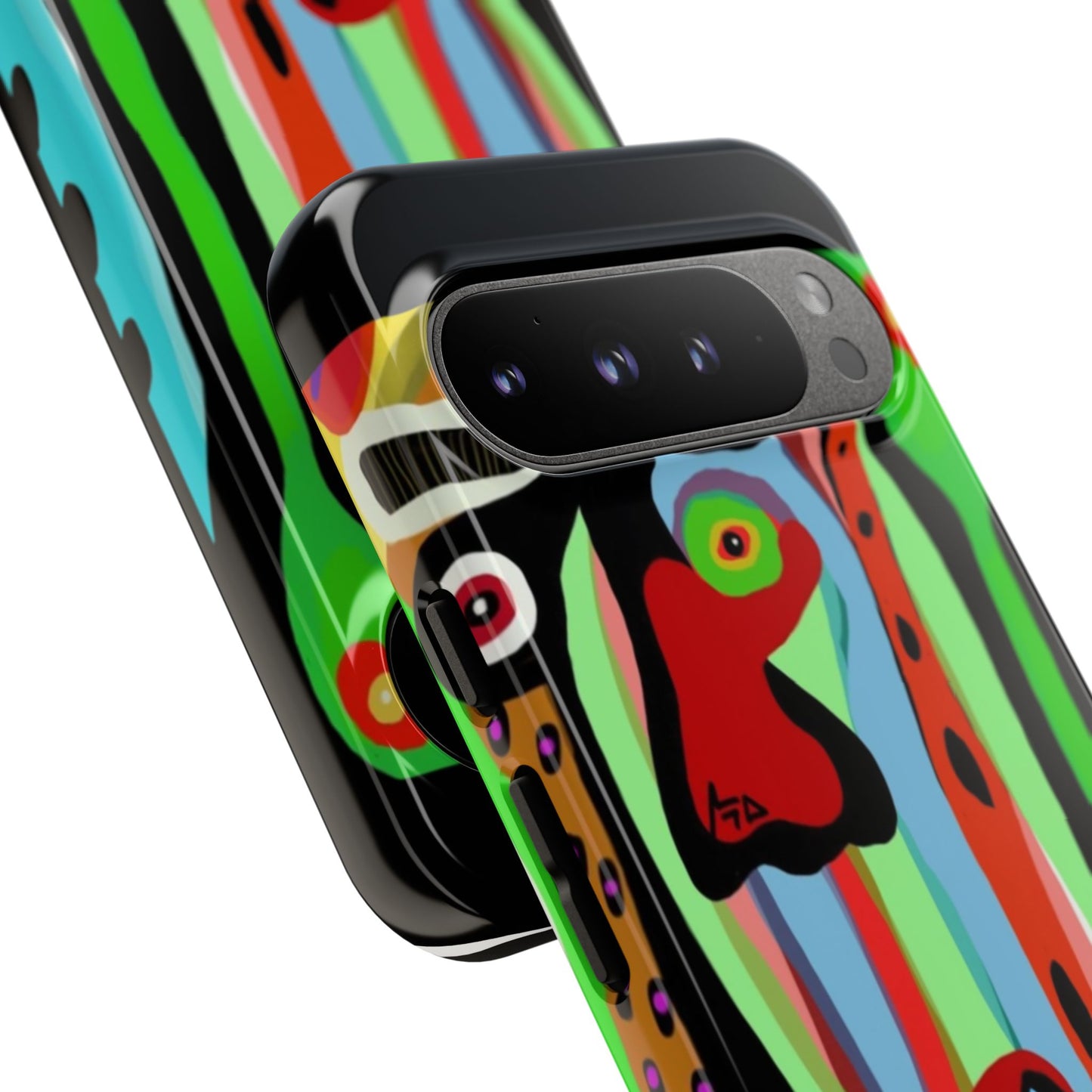 CRAZY.   Tribal Face Phone Case — Colorful Modern Art iPhone Cover