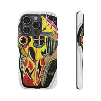 VINCENT.  Skull Riot Phone Case – Colorful Abstract Horror Art Protective Cover