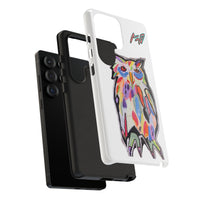 Colorful Owl Phone Case — Artistic Owl Illustration Tough Case