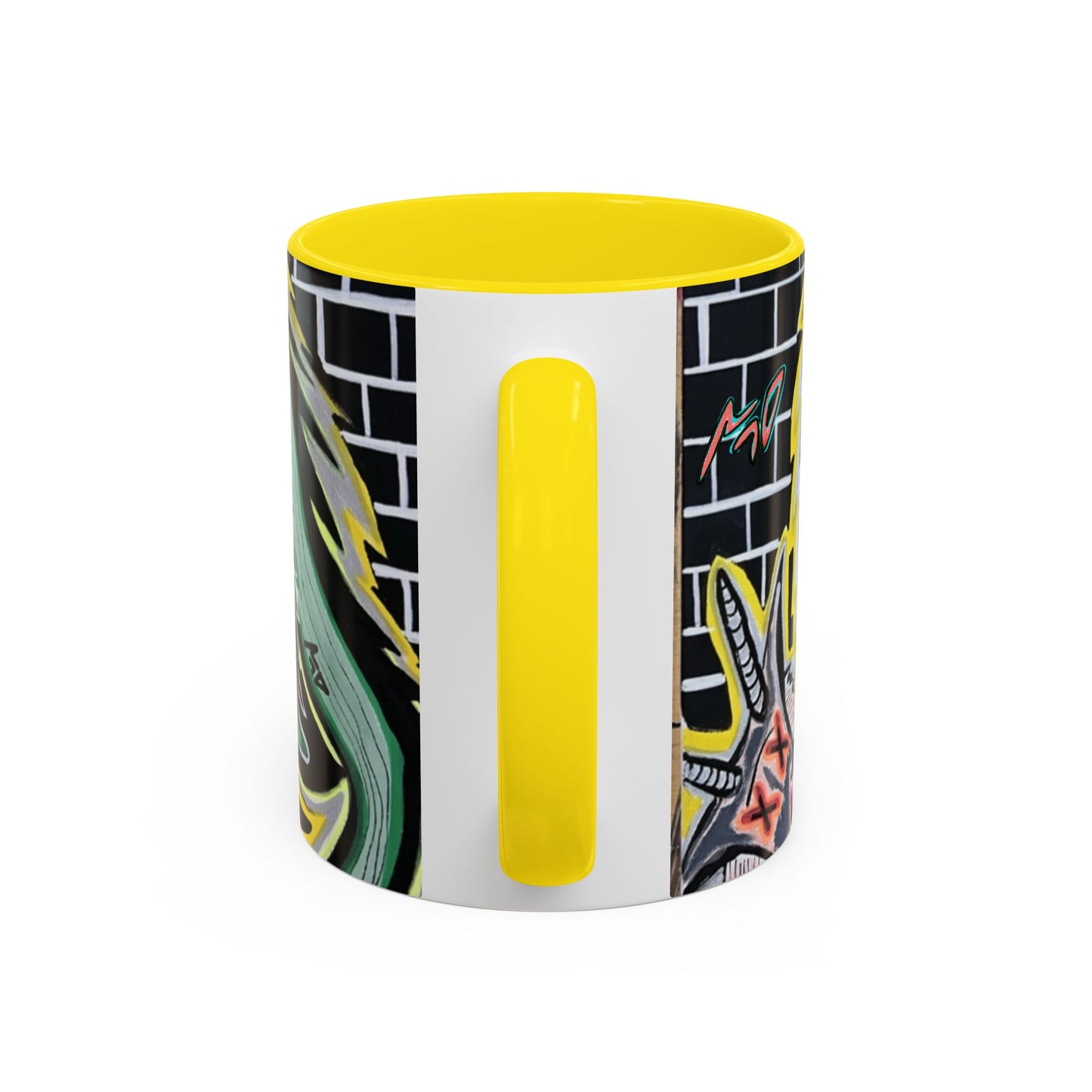 CHUPACABRAS.  Green Monster Art Coffee Mug — Spooky Neon Creature Accent Mug (11/15oz)