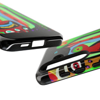 CRAZY.   Tribal Face Phone Case — Colorful Modern Art iPhone Cover