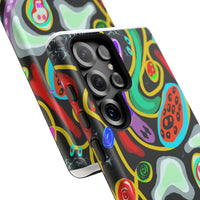 CRAZY4  Abstract Neon Skull Phone Case — Colorful Psychedelic Protective Cover