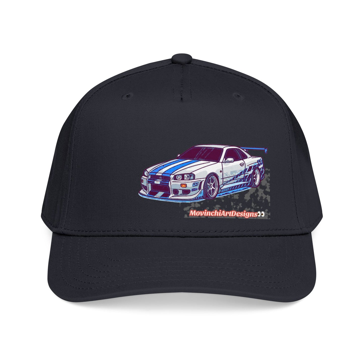 Racing Skyline Embroidered Cap — Vintage GT Sports Car Hat