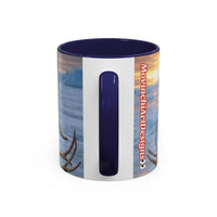 KING OF THE WORLD Royal Portrait Accent Coffee Mug – King in Fur Coat Design (11/15oz)