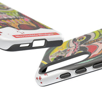 KUNTA.  Abstract Tribal Skull Phone Case — Colorful Street Art Protective Cover
