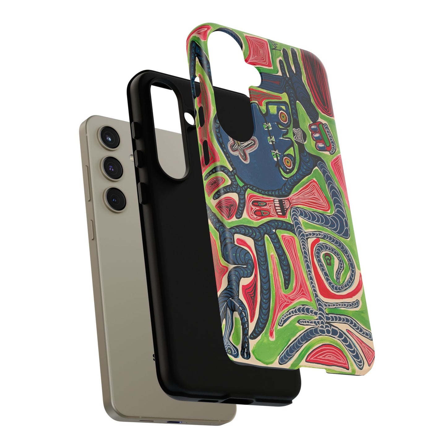 Abstract AFTERLIFE Phone Case — Bold Psychedelic Music Art