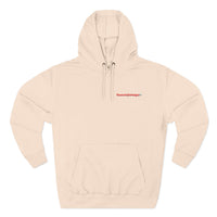 HEART ATTACK  Abstract Psyche Hoodie — Colorful Three-Panel Back Art Fleece Hoodie
