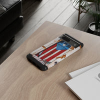 Puerto Rican Flag Phone Case - Rustic Coquí Door Design Tough Case