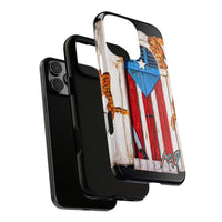 Puerto Rican Flag Phone Case - Rustic Coquí Door Design Tough Case