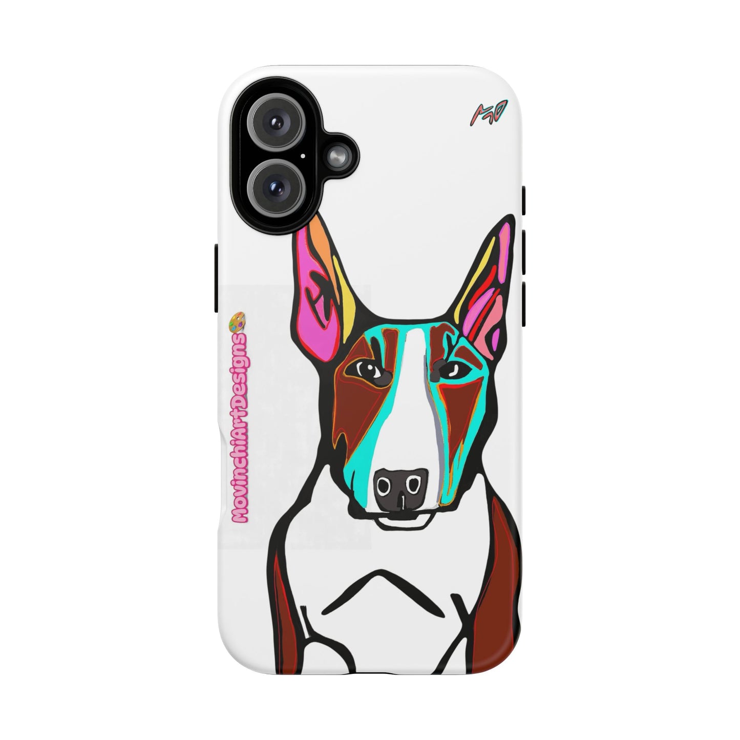 MR Bull Terrier Phone Case — Colorful Pop Art Tough Cases for Dog Lovers