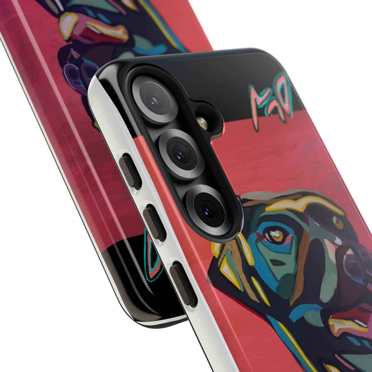 Colorful Pit LABRADOR Tough Phone Case — Vibrant Pop Art Dog Design
