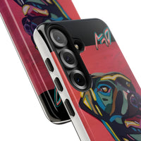 Colorful Pit LABRADOR Tough Phone Case — Vibrant Pop Art Dog Design