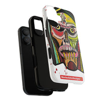 KUNTA.  Abstract Tribal Skull Phone Case — Colorful Street Art Protective Cover