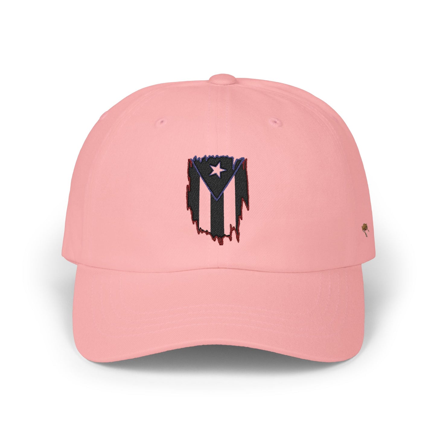 Dad Cap — Puerto Rico Flag Embroidered Distressed Logo