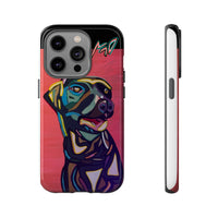 Colorful Pit LABRADOR Tough Phone Case — Vibrant Pop Art Dog Design